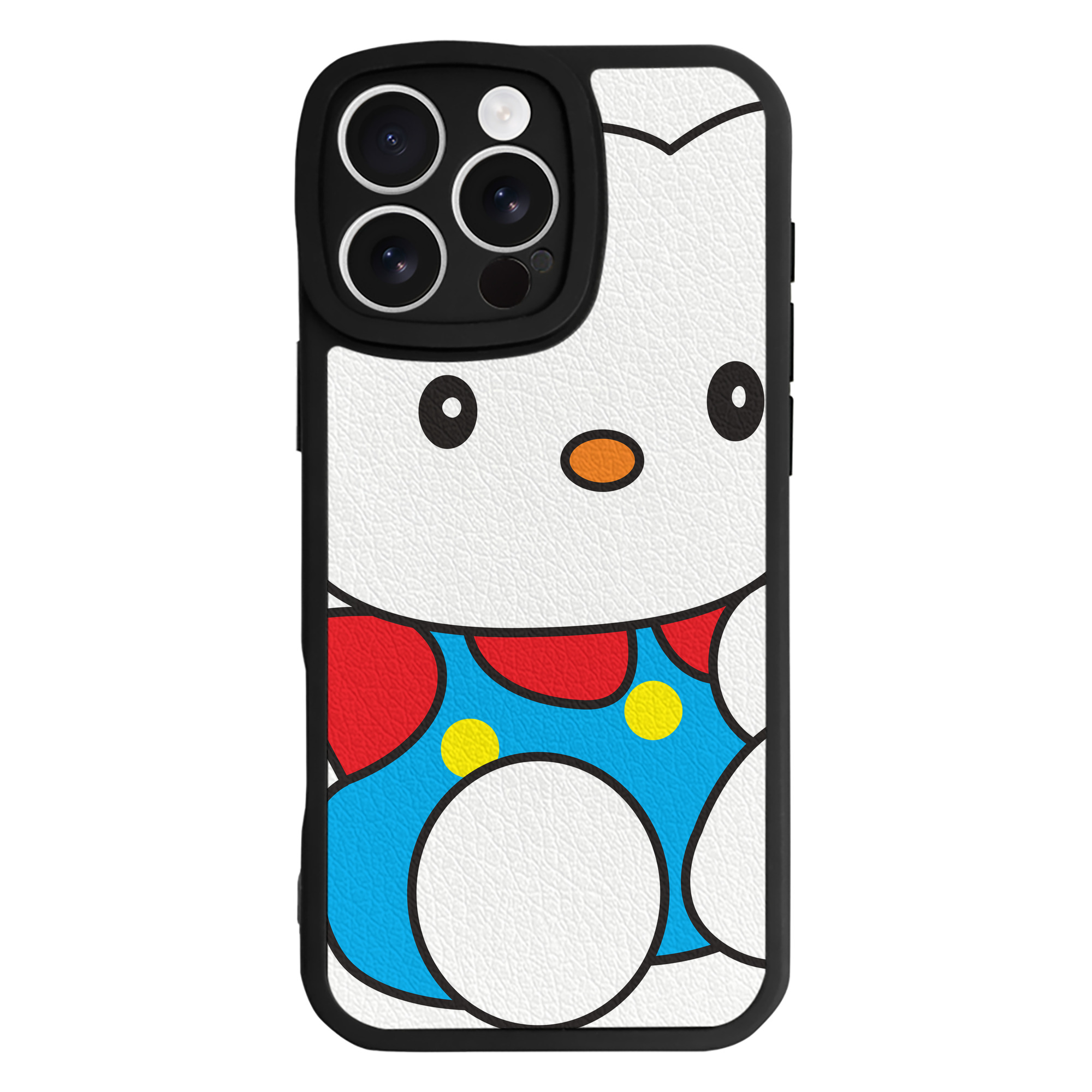 （画像用） Hello Kitty ハローキティ 【iPhone 16シリーズ対応】シリコンスマホケース（レザー調） 材質：シリコン